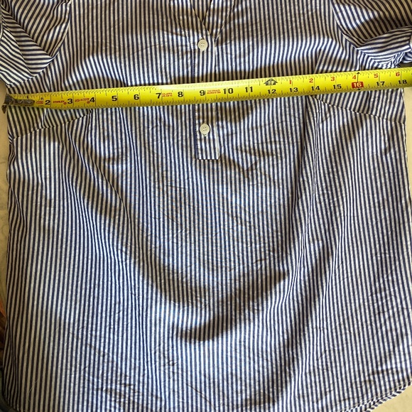 Sail to Sable Blue and White Striped Shirt  LIKE NEW Size S - Picture 6 of 6